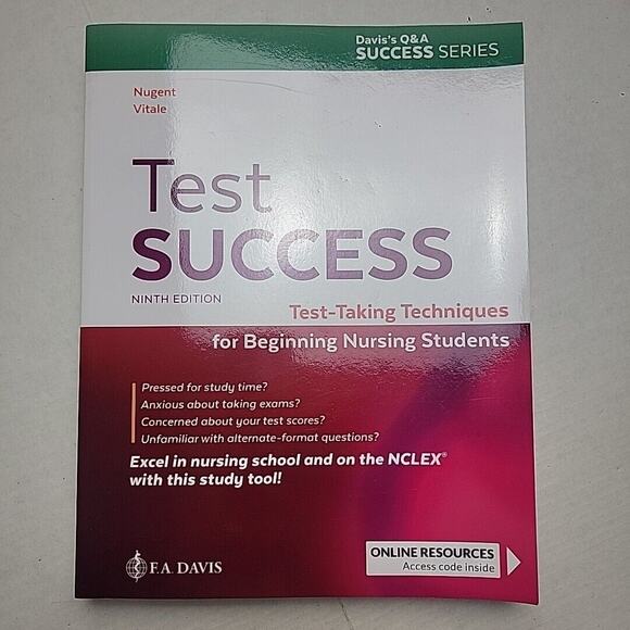 Test Success : Test-Taking Techniques for Beginning Nursing Students by Barbara - Picture 1 of 2